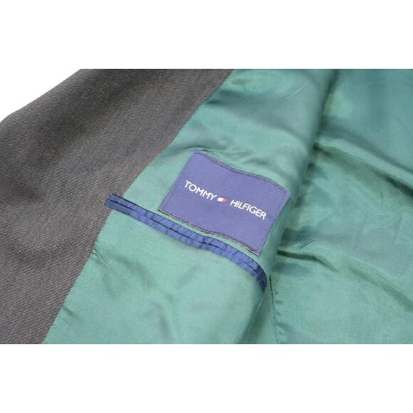 Tommy Hilfiger 100% Wool Dark Gray Suit Pants Jacket USA MADE Mens 34 x 32 x 44L - Picture 16 of 16